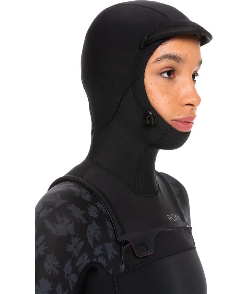 Roxy 5/4/3 Swell Series Hooded Wetsuit FZ GBS Black-3